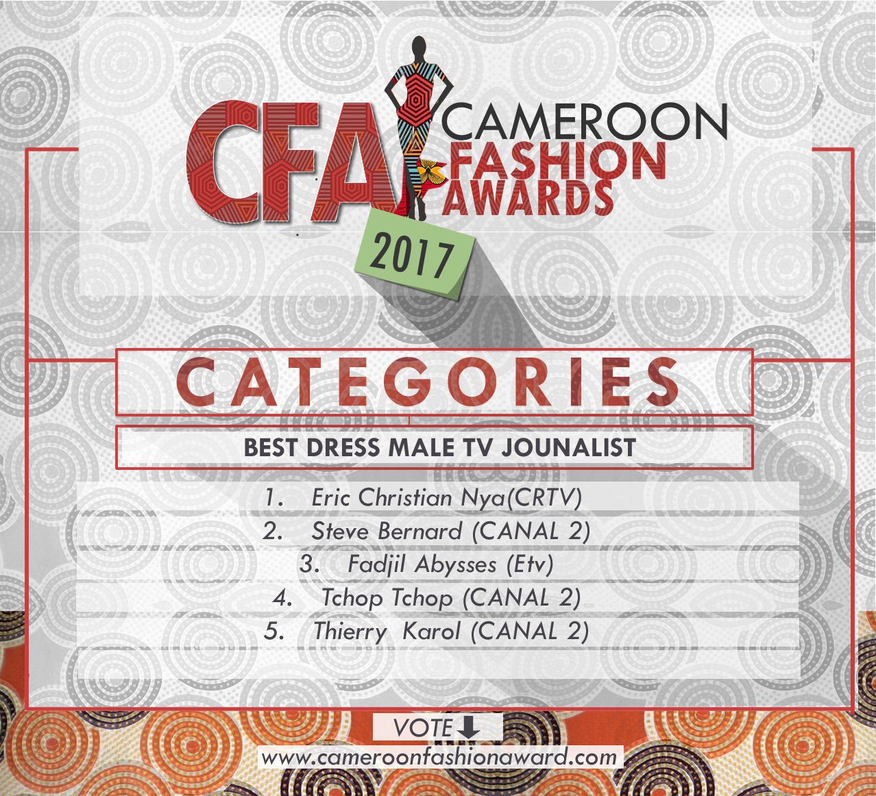 CFA best dress male tv journalist