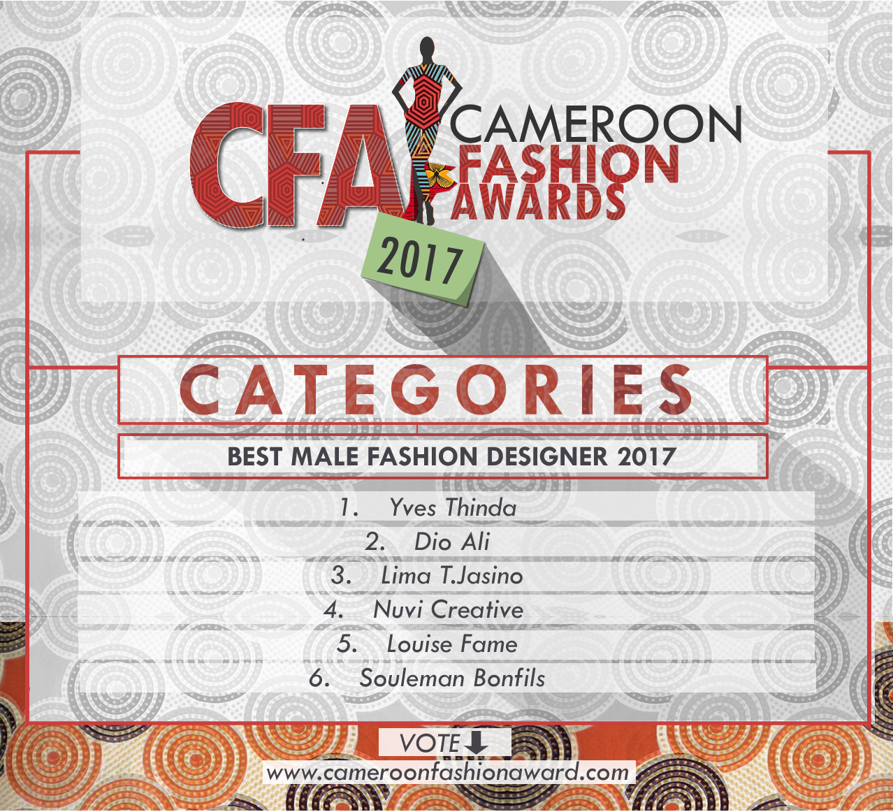 CFA best male fashion designer