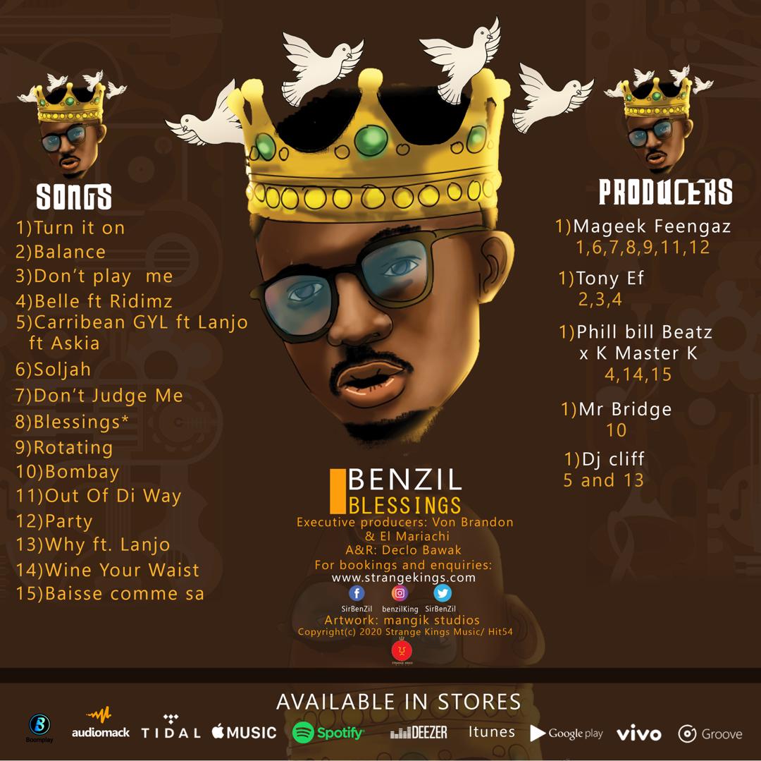 Benzil - Blessings (Official Album TrackList Artwork)