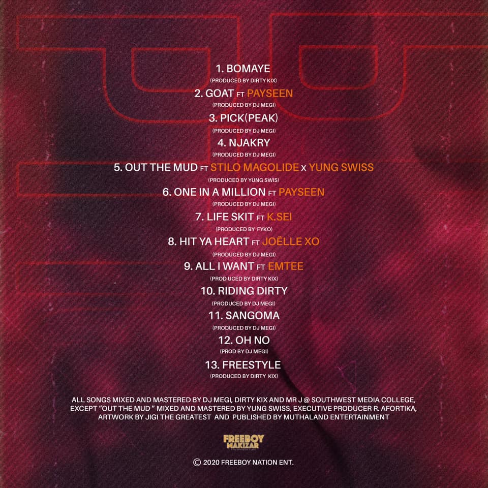 Makizar - Pidgin Trap 101 Tracklist