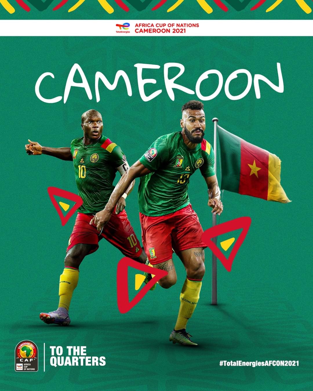 Cameroon beats Comoros and secures a quarter final place