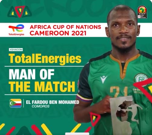 El Fardou Ben Mohamed TotalEnergies Man Of THe MAtch