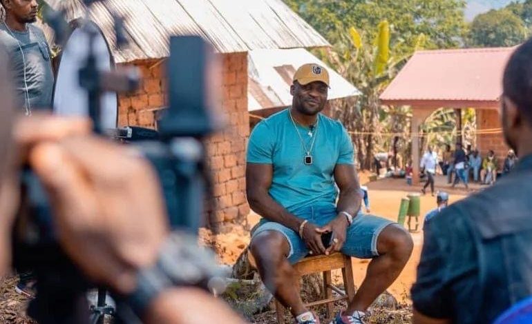 Francis Ngannou Storms his Village And Was Welcomed Like a King