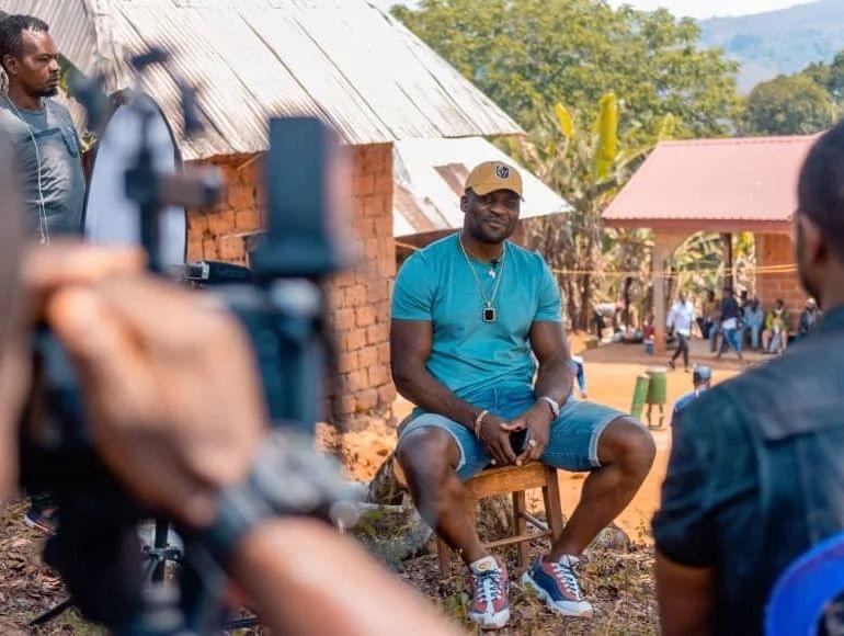 Francis Ngannou Storms his Village And Was Welcomed Like a King