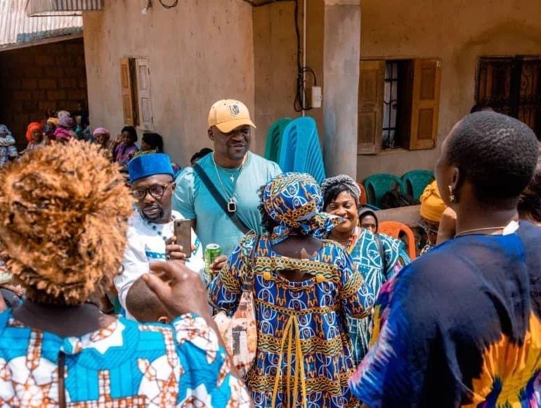 Francis Ngannou Storms his Village And Was Welcomed Like a King