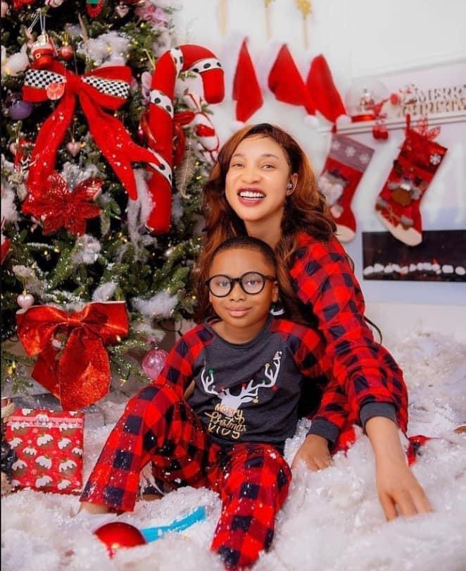 Nigerian Actress Tonto Dikeh gift her son a Scotland's real estate as he turns 6