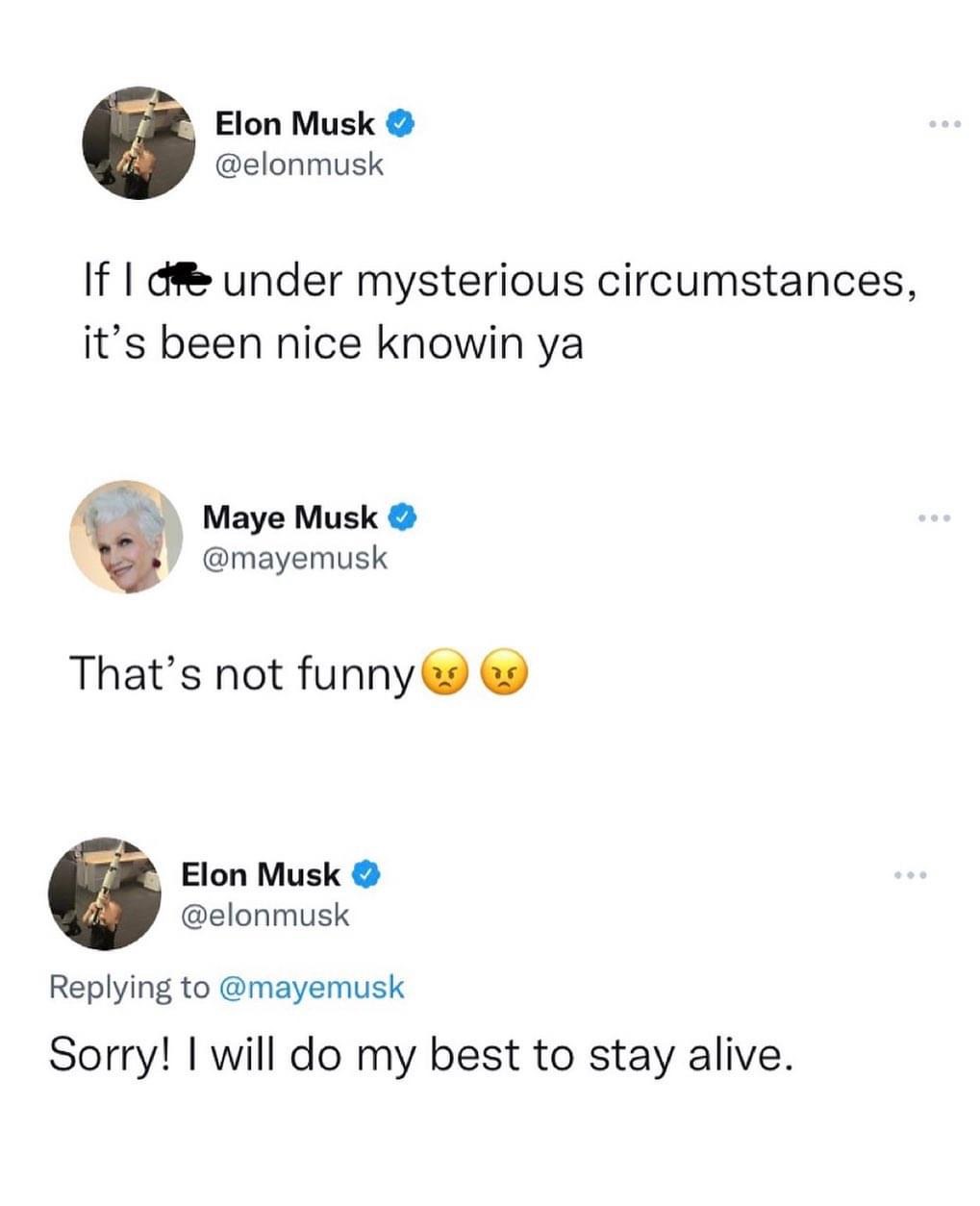 Elon Musk predicts his own death in mysterious tweet