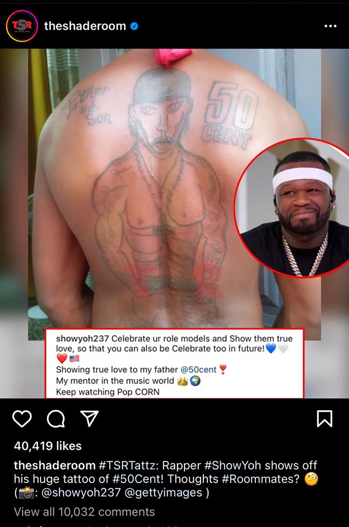 Show Yoh Tattoos 50 Cent