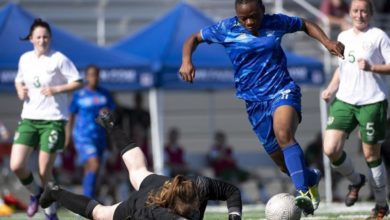 Cameroon record biggest win ever in Female Military Football History -Thrash Ireland 12-0