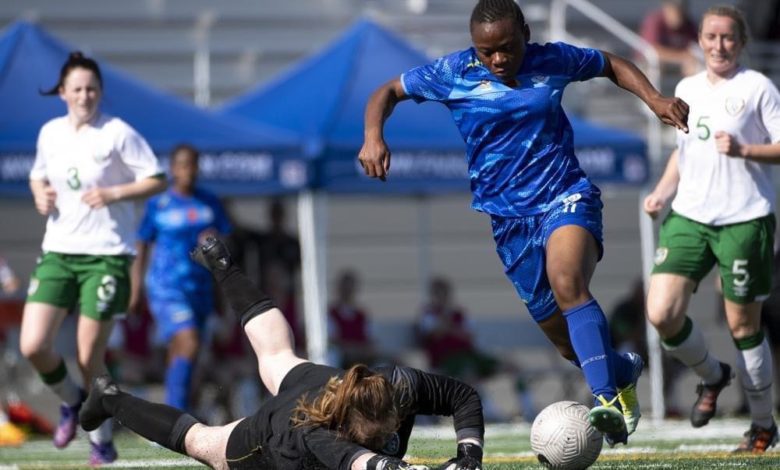 Cameroon record biggest win ever in Female Military Football History -Thrash Ireland 12-0