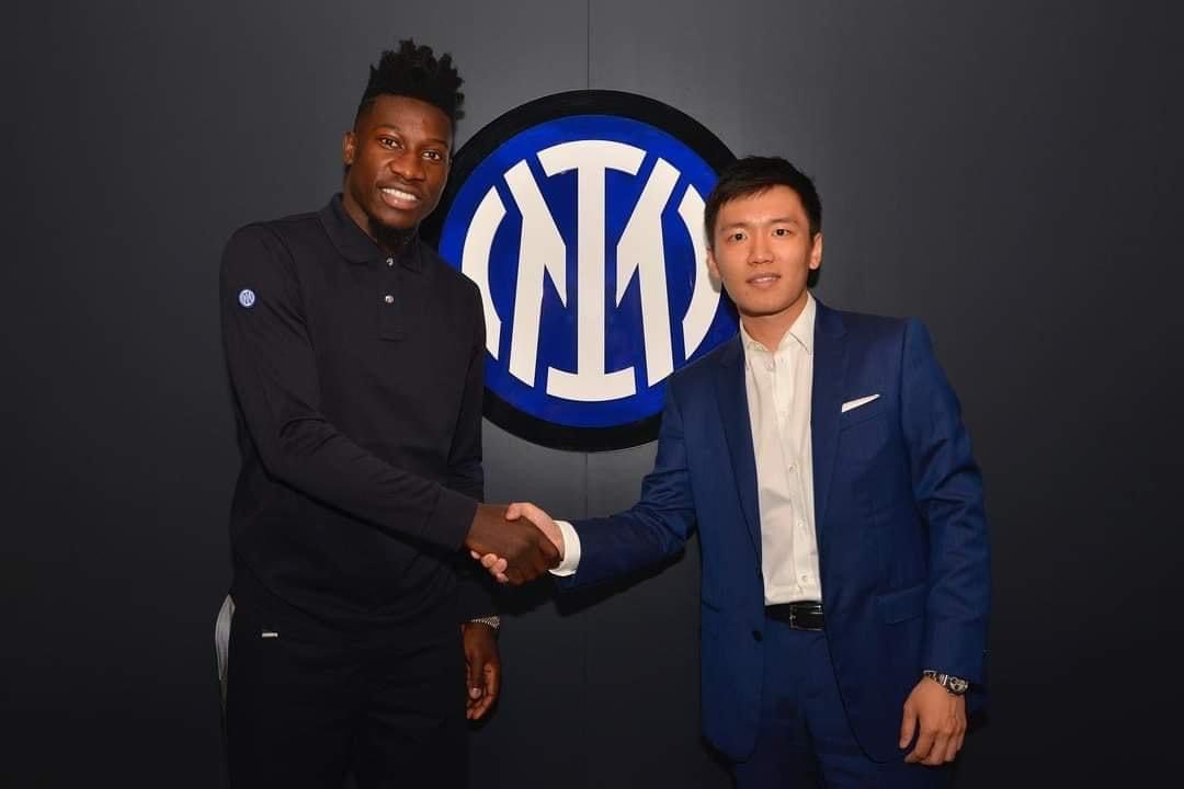 Cameroon goalkeeper Andre Onana officially joins his new club Inter Milan