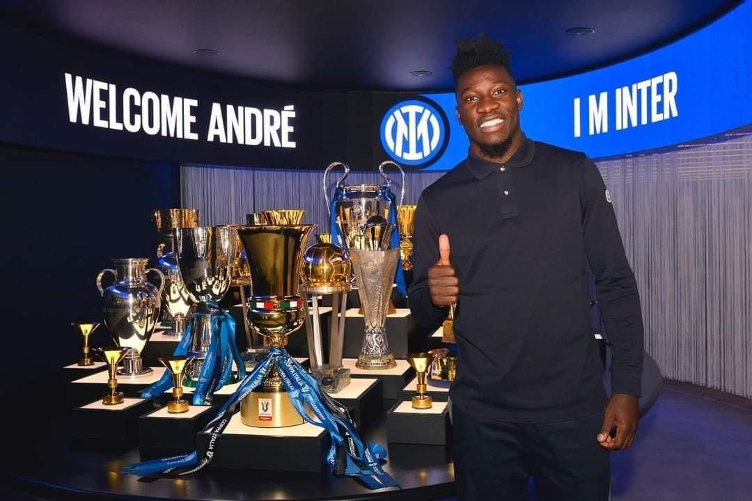 Cameroon goalkeeper Andre Onana officially joins his new club Inter Milan