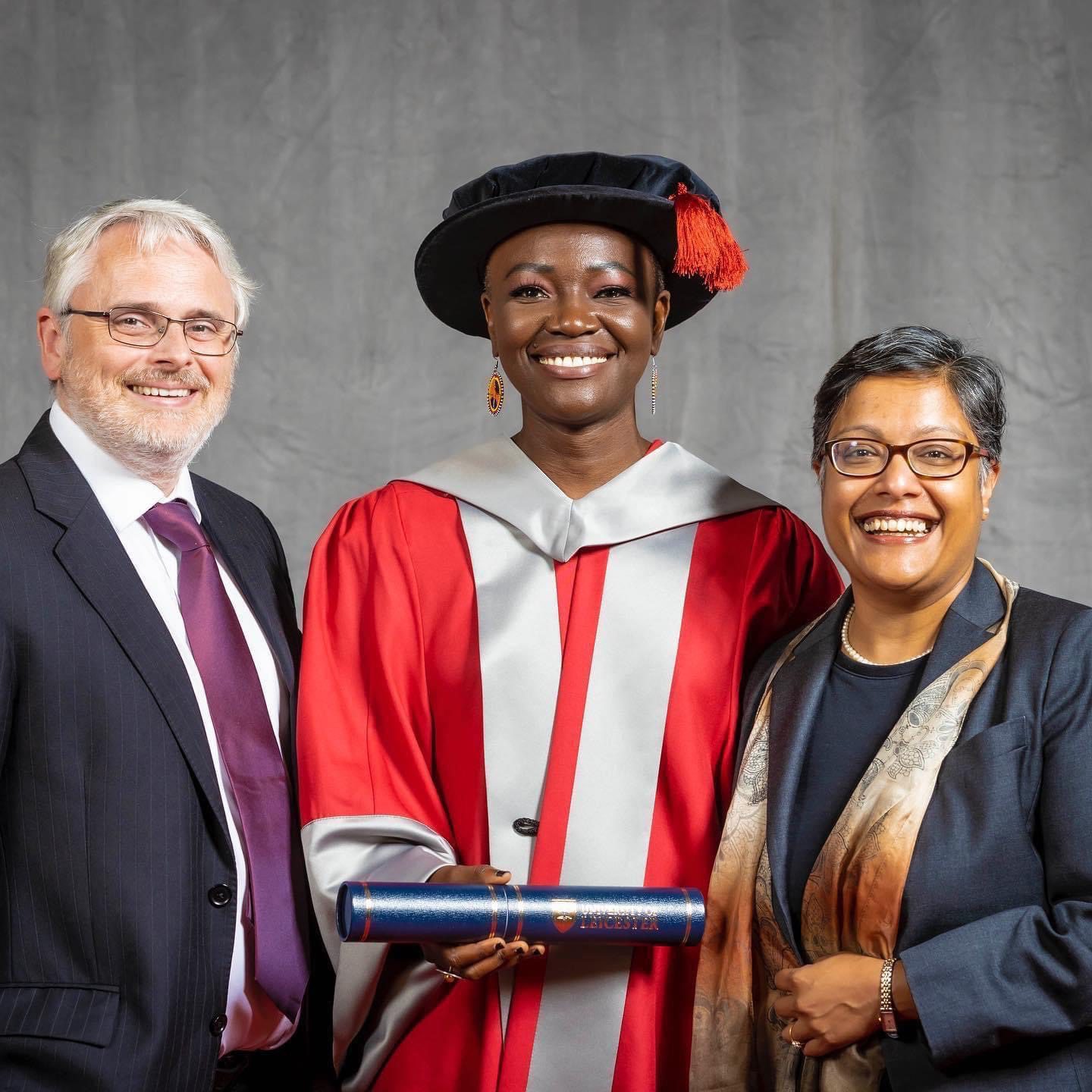 Cameroonian Actress Constance Ejuma bags Honorary Doctorate Degree from University of Leicester