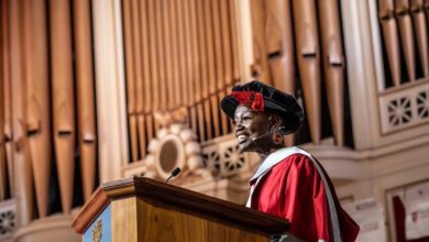 Cameroonian Actress Constance Ejuma bags Honorary Doctorate Degree from University of Leicester