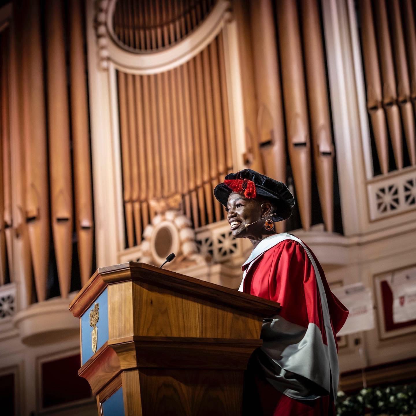 Cameroonian Actress Constance Ejuma bags Honorary Doctorate Degree from University of Leicester