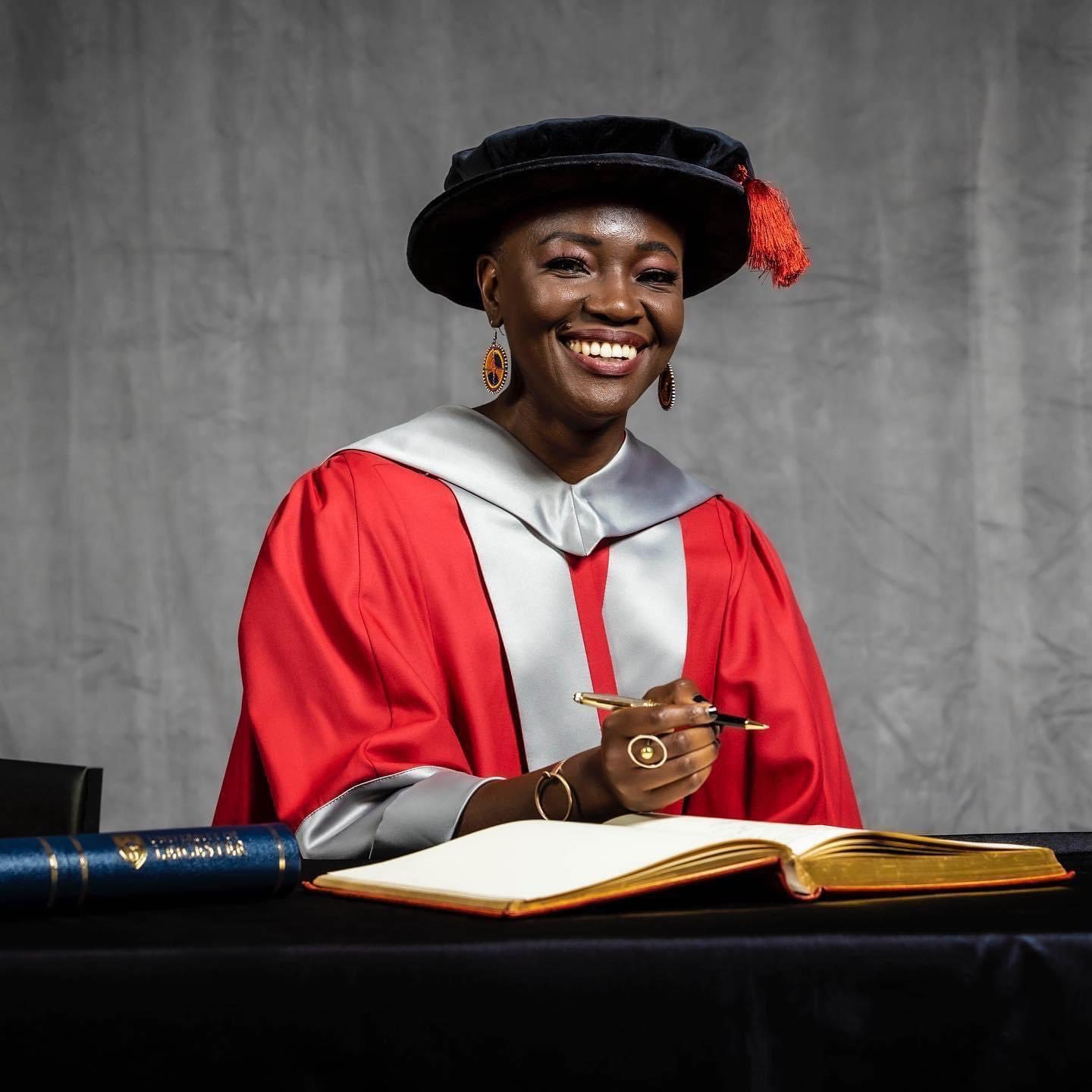 Cameroonian Actress Constance Ejuma bags Honorary Doctorate Degree from University of Leicester