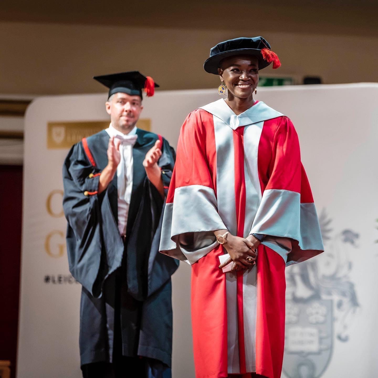 Cameroonian Actress Constance Ejuma bags Honorary Doctorate Degree from University of Leicester