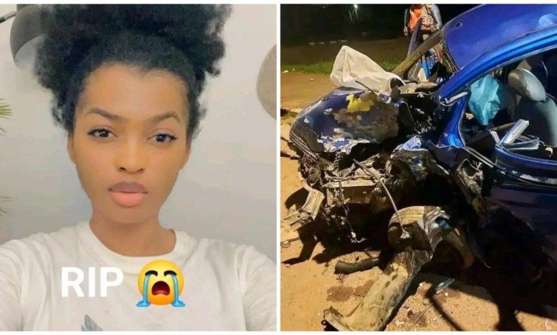 Popular Cameroonian TikToker ALINE ZOGO dies in a car accident in Yaounde