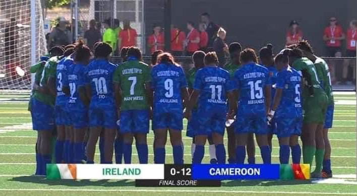 Cameroon record biggest win ever in Female Military Football History -Thrash Ireland 12-0 