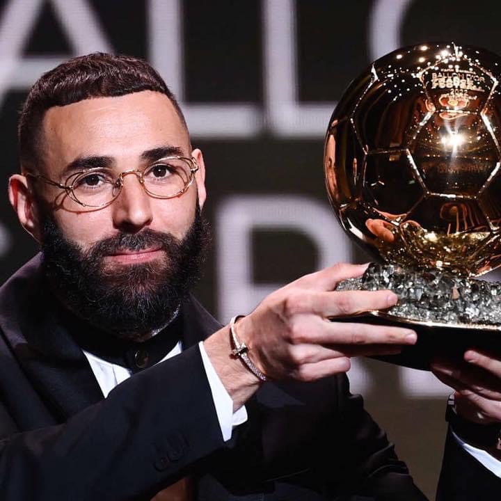 BALLON D'OR 2022: Karim Benzema Wins Ballon D'or, Sadio Mane Second