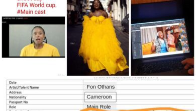 Cameroonian Commercial Model Fon Othans craps an Advertisement deal with the Fifa World Cup