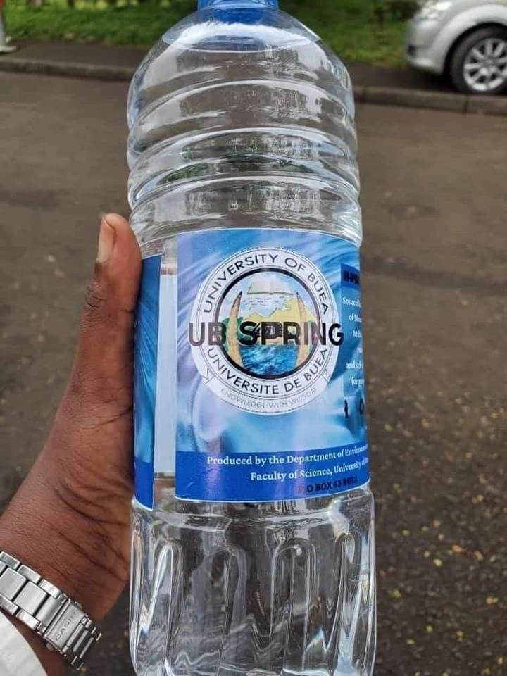 University of Buea has started the production of it's own mineral water “UB Spring