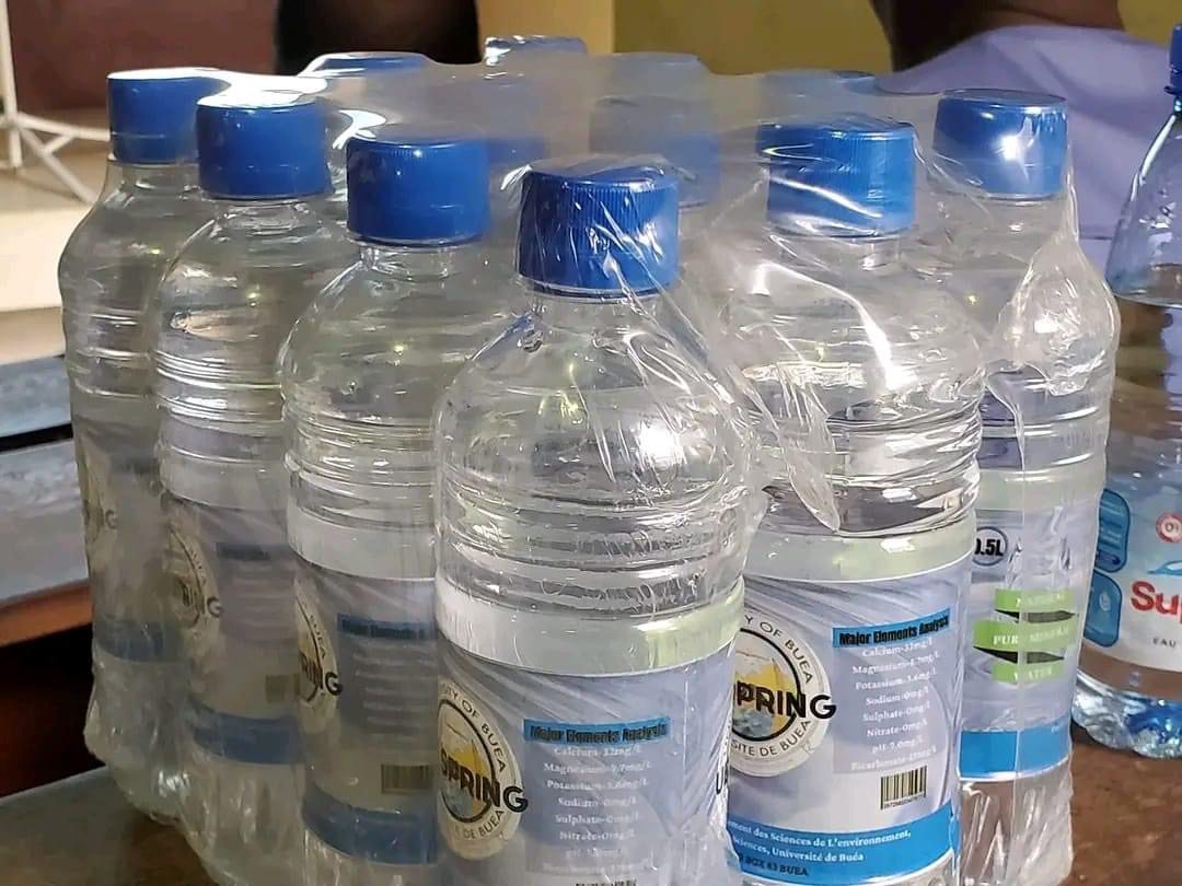 University of Buea has started the production of it's own mineral water “UB Spring