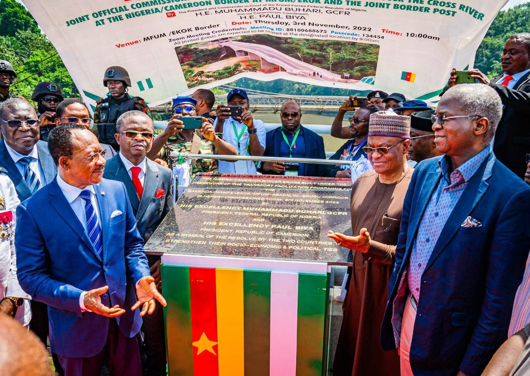 Cameroon and Nigeria inaugurate bridge linking both Nations