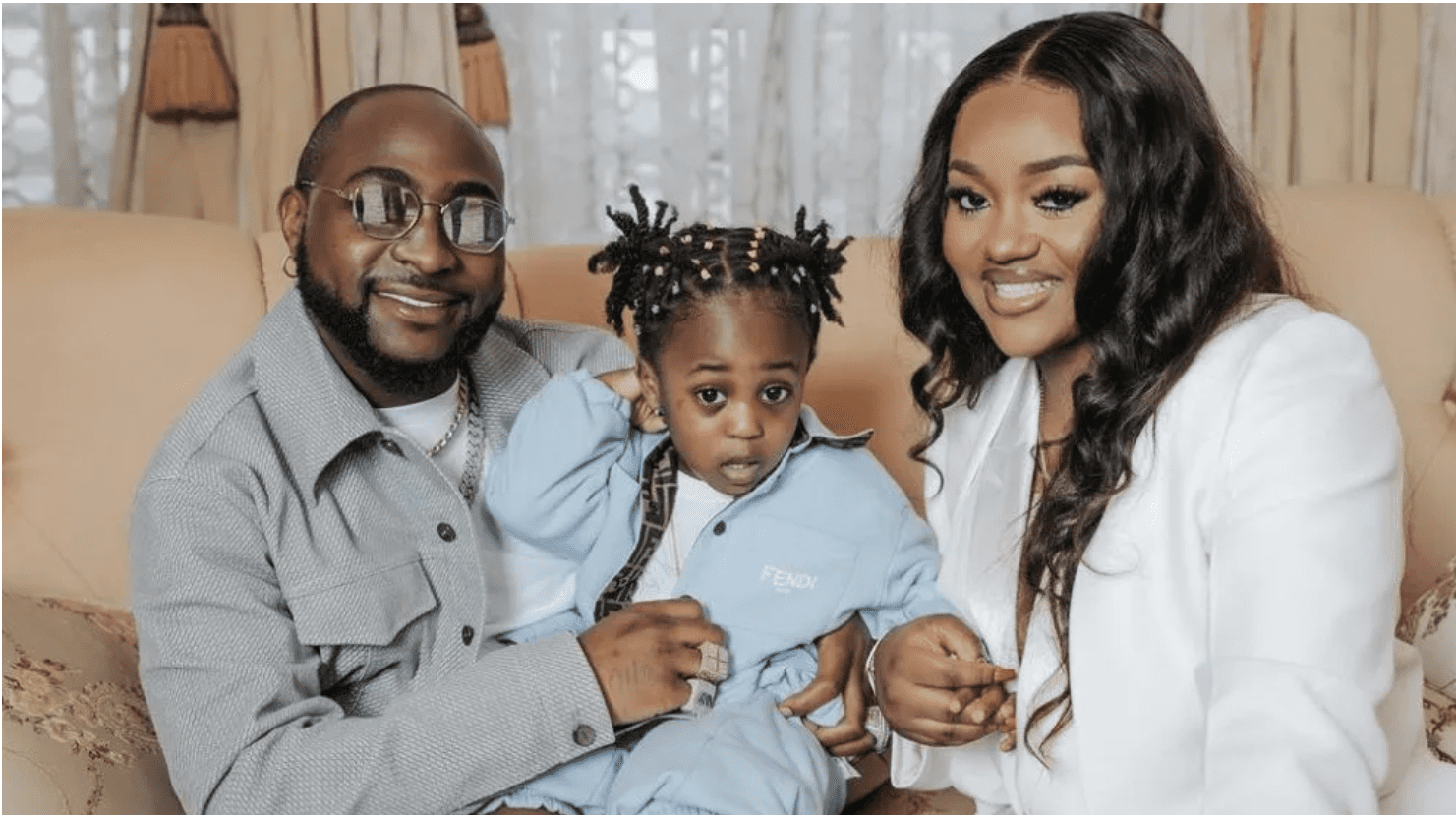 Davido, Chioma and their late son Ifeanyi