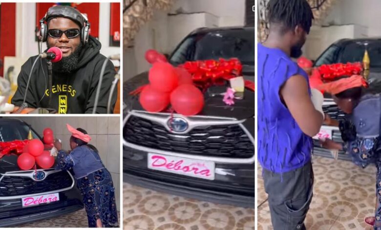 Viral: KO-C Gifts his Mother a brand New Car worth 35million FCFA