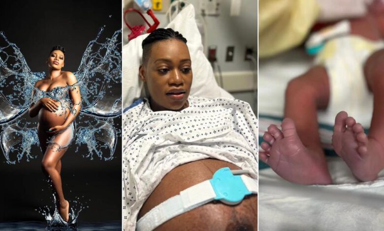 Cameroonian Media Personality PAM HAPPI gives Birth after more than 10 years of trying