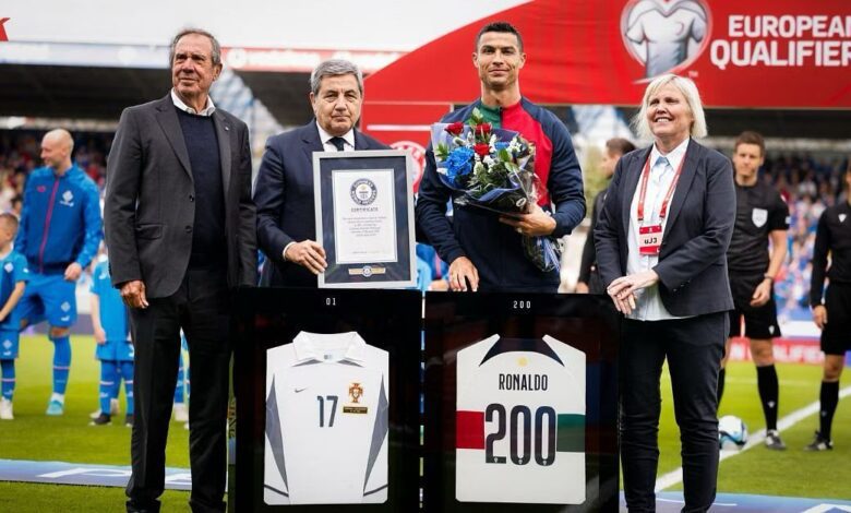 Cristiano Ronaldo receives Guinness World Records certificate