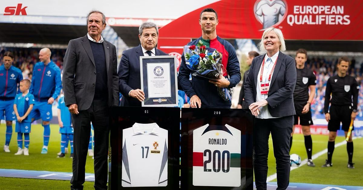 Cristiano Ronaldo receives Guinness World Records certificate