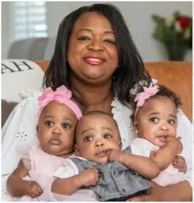 Woman proves Doctors wrong - Gives birth to triplets 8 years after being told she can’t have kids