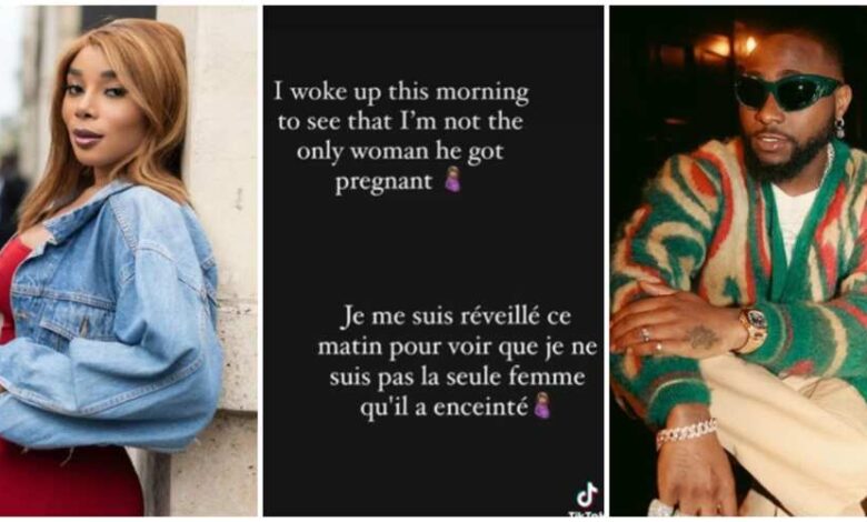 Scandal!!! Cameroonian lady claims she is also pregnant for Davido