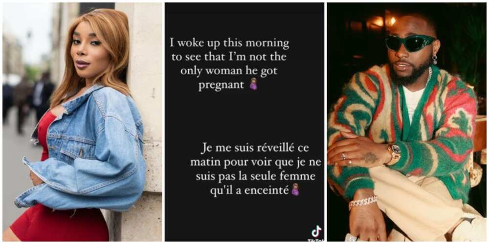 Scandal!!! Cameroonian lady claims she is also pregnant for Davido