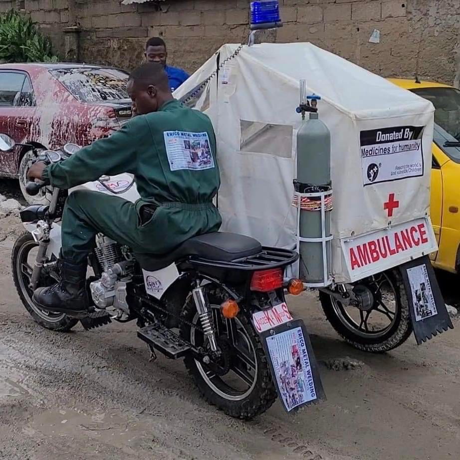 Cameroonian Erico Metal Fabrication manufactures motorcycle Ambulances