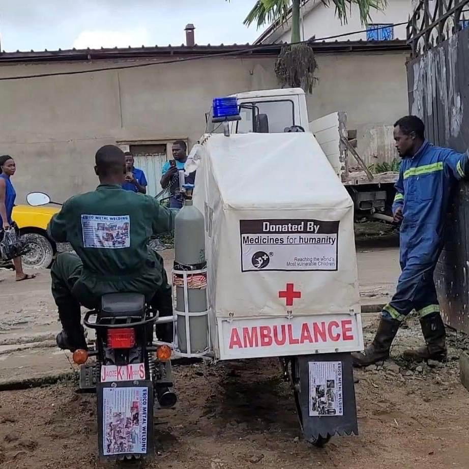 Cameroonian Erico Metal Fabrication manufactures motorcycle Ambulances