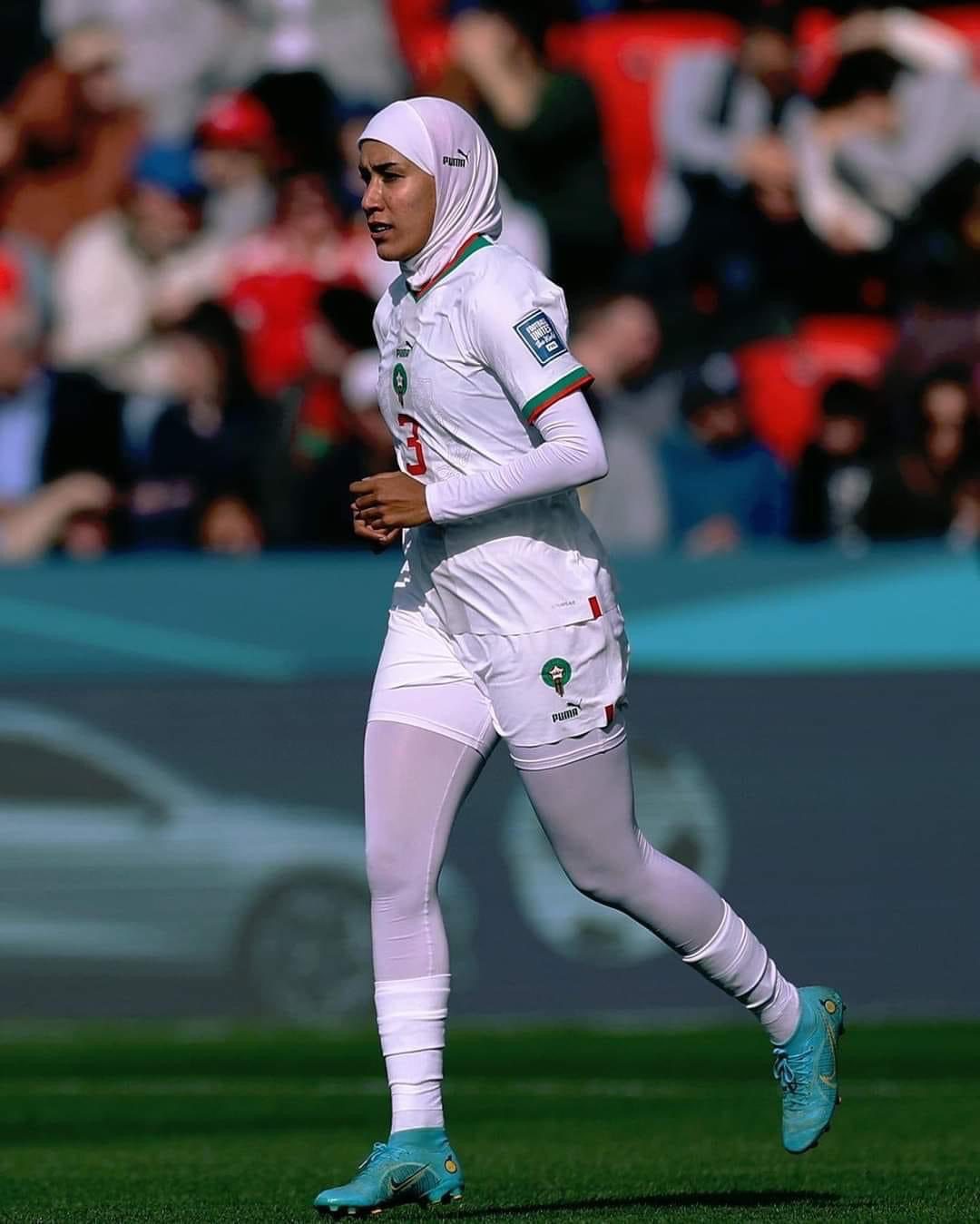 Morocco’s Nouhaila Benzina becomes first player to wear hijab at World Cup