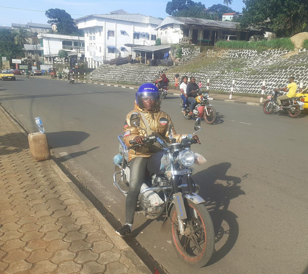 Breaking Boundaries: Meet Sheila Ndungafac, a female Commercial bike rider in Limbe - Cameroon