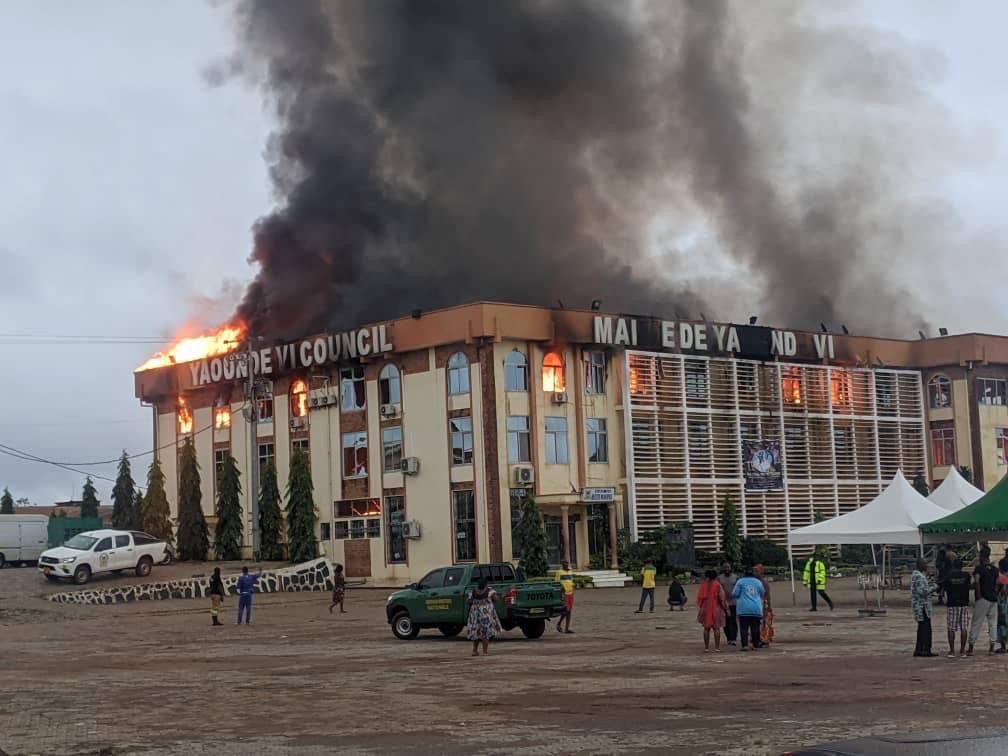 Tragic Incident: Yaounde 6 City Council Building Devastated by Early Morning Fire!