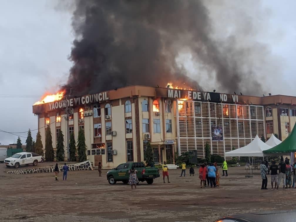 Tragic Incident: Yaounde 6 City Council Building Devastated by Early Morning Fire!   