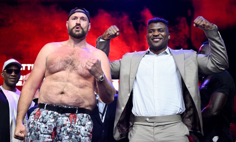 Fury Vs Ngannou Stare Off